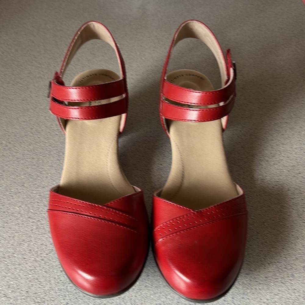 Clark Red Velcro closure
